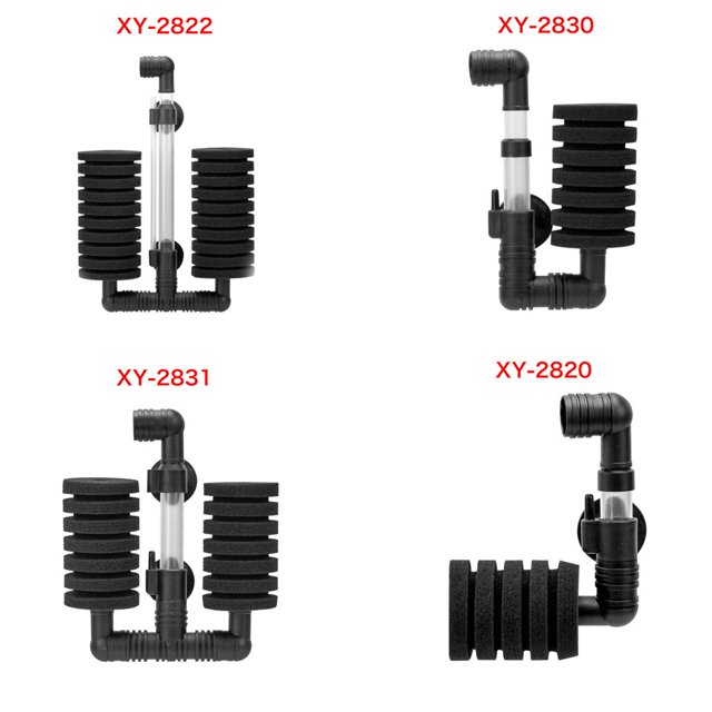 Langgg Aquarium Filter Fish Tank Air Pump Biochemical Sponge Wall Mount Filter Aquarium Filtration Tools