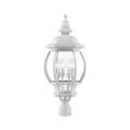 thumbnail image 1 of Livex Lighting 7703-13 Frontenac Lanterne Extérieure Texturée Blanche 4 Lumières 27 Pouces, 1 of 4