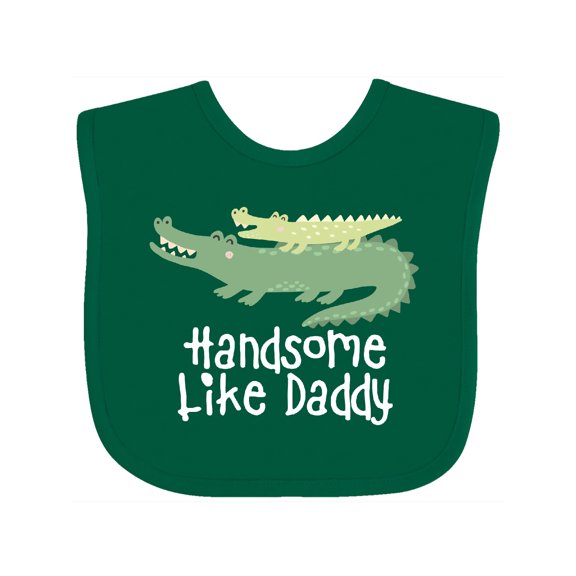 Inktastic Alligator Handsome Like Daddy Baby Boy Boys Baby Bib