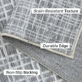 thumbnail image 4 of Washable Checkered Area Rugs 5' x 7', Throw Carpet for Bedroom Living Room Entrance Laundry Bathroom Plaid Modern Farmhouse Rug, Dark Gray, 4 of 8