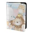 thumbnail image 2 of Pofeuu Cute Animals Print Travel Document Organizer Passport Holder Men Women for Family (6.5 in x 4.5 in),Wallet Holder Credit Card Clutch Bag Case, 2 of 5