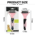 thumbnail image 4 of ACDANC Deshedding Dog Brush,Tangles Easily Undone Undercoat Rake for Dogs,Curved Smooth Blade Dematting Comb for Dogs,Pink, 4 of 7