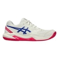 thumbnail image 2 of Tenis Asics Mujer Dama Gel Dedicate 8 Blanco Rosa Running blanco 5 MX, 2 of 9