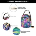 thumbnail image 4 of FORMRS Crossbody Bag for Women Quilted Travel Shoulder Cell Phone Purse with Chain Strap Handbag, Colorful Starfish, 4 of 7