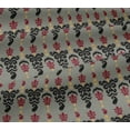 thumbnail image 5 of oneOone Viscose Jersey Fabric Stripe & Paisley Ikat Decor Fabric Printed BTY 60 Inch Wide, 5 of 5