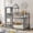 1: Grey, variant on Harper & Bright Designs Wood House Bed Twin Size Low Loft Bed with Two Side Windows, Guardrail and Ladder for Girls Boys, Gray Brown