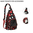 thumbnail image 2 of Dots Design Sling Backpack - Modern Colorful Polka Pattern Shoulder Bag, Durable Pack for Cycling & Shopping, 2 of 4