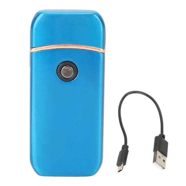 Encendedor eléctrico para exteriores, a prueba de viento, sin llama, USB, recargable de doble cara