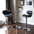 thumbnail image 2 of Bronte Living Tabouret de Bar en Similicuir avec Hauteur Réglable, Design Pivotant à 360°, Dossier Moyen Confortable, Protection de Sol et Base Piédestal avec Repose-Pieds pour Cuisine, Bar - Série Claudia - Ensemble de 2, 2 of 9