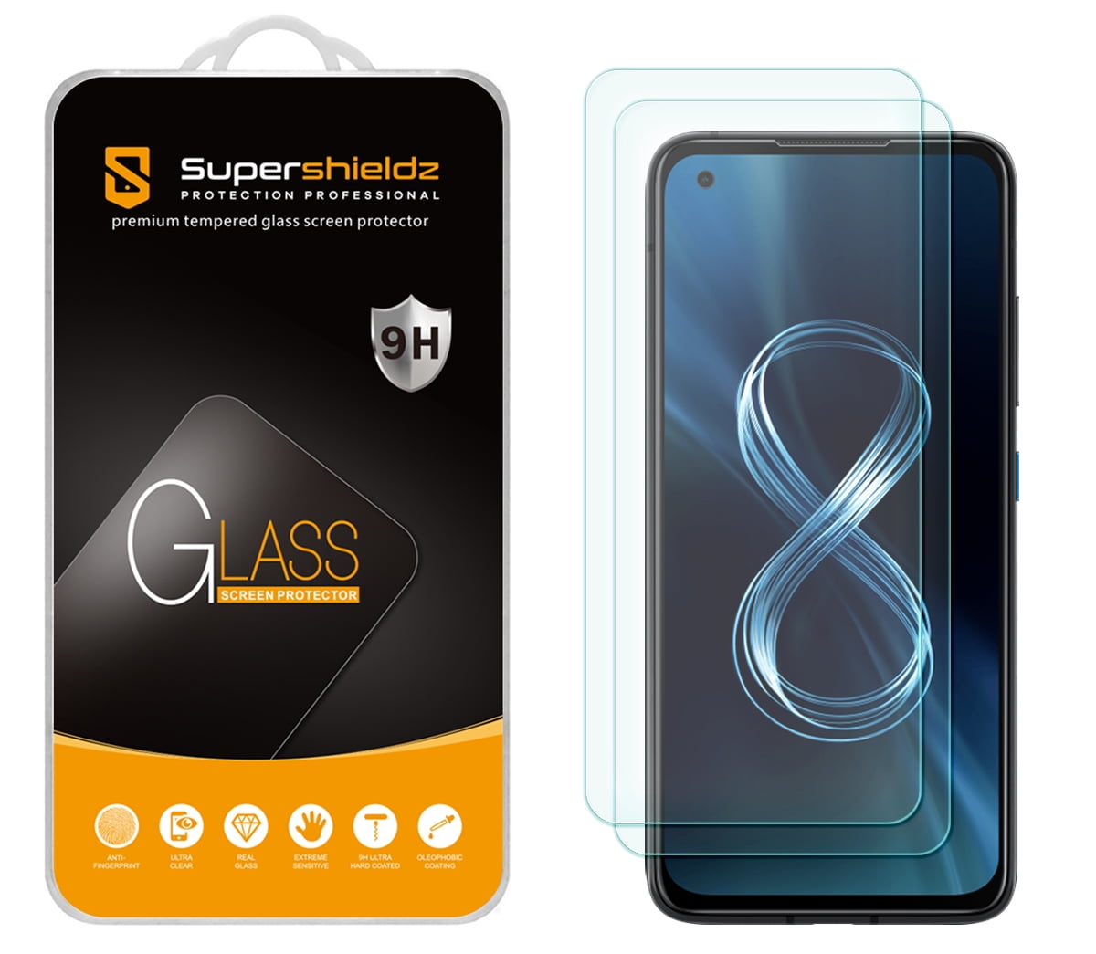 [2Pack] Supershieldz for Asus (Zenfone 8 Flip) Tempered Glass Screen