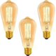 thumbnail image 1 of E27 Vintage Bulb ST64 Dimmable 40W Warm White 2200K,400lm, AC 220V, Retro Incandescent Bulb, E27 Vintage Filament Lamp, Pack of 3, 1 of 5