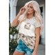 thumbnail image 2 of ABPHQTO Camiseta con bolsillo en bloques de colores de camuflaje para mujer, 2 of 5