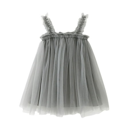 

Qufokar Newborn Girls Clothes Girls Clothes Age 6 Tulle Baby Toddler Solid Strap Kids Children Princess Dress Clothes Girls Girls Dress&Skirt