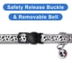 thumbnail image 4 of Collar para gatos Pawtitas Halloween que brilla en la oscuridad Safety Breakaway, 4 of 8
