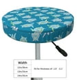 thumbnail image 4 of Lsque Sea Turtle Round Bar chair cushion covers Velvet Fabric Premium Comfort Protects from Scratches and Stains for 14-17 Inch Chair- 13 inch, 4 of 7