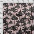 thumbnail image 3 of oneOone Cotton Cambric Light Pink Fabric Coconut Tree & Leaf Sewing Craft Projects Fabric Prints By Yard 56 Inch Wide, 3 of 6