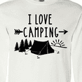 thumbnail image 4 of Inktastic I Love Camping- Tent and Trees Long Sleeve T-Shirt, 4 of 5
