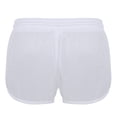 thumbnail image 4 of iiniim Men's Mesh Swim Trunks Translucent Drawstring Boxer Briefs Swimming Cover Up White XL, 4 of 7