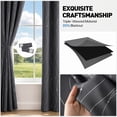thumbnail image 5 of Blackout Curtains, 52 x 84 inch Blackout Curtains Set of 2 Panels, Thermal Insulated Room Darkening Curtains for Bedroom, Privacy Protection & Noise Reducing, Gray with Priting, 5 of 7