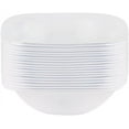 thumbnail image 2 of EcoQuality 6 oz White Plastic Square Bowls - Disposable Plastic Dessert Bowls, Ice Cream Bowl, Sundae Bowl, Heavy Duty Plastic Soup Bowls for Baby Showers, Weddings, Birthday Party, Receptions (20), 2 of 3