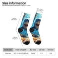 thumbnail image 2 of Lukts Chaussettes Colorées Motif Requin sous-Marin pour Femmes, Chaussettes Mi-Mollet Douces et Anti-Humidité, 2 of 6