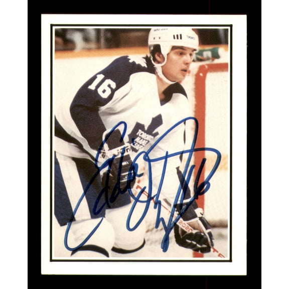 Ed Olczyk Autographed 1987-88 Kellogg Card #16 Toronto Maple Leafs SKU #251106