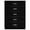 Black, variant on UHOMEPRO Black 5 Drawer Dresser, Chest of Drawers for Bedroom, Modern Storage Cabinet Dresser Organizer Unit with Handle for Living Room, Closet, Hallway