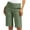 Army Green, variant on BLOCLOALO Bermuda Shorts Lounge Shorts Chino Shorts for Women Comfy Casual Slim Fit Pull On Knee Length Shorts Solid Shorts with Pockets Stretch Shorts Long Shorts for Women Comfy Shorts Army Green L