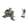thumbnail image 5 of CoudarTitie Owl Figurines Owl Figurines Artificial Animal Crafts Home Decor Knight Statue Art Piece Resin Decorative Figurine Suitable for Desk Office Bookshelf H, 5 of 8