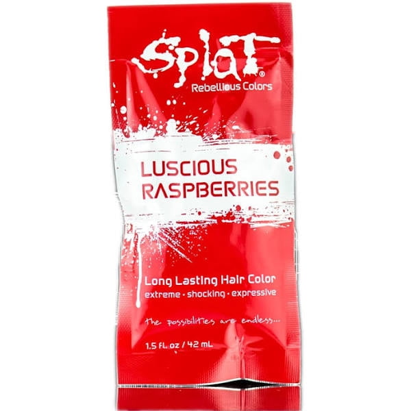 Splat Singles Hair Color Dye Foil Pack, Luscious Raspberries, 1.5 Oz