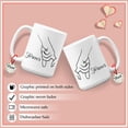thumbnail image 5 of GIFAMI Promise Couples Gifts, Gift Ideas for Newlyweds Him Her Lovers Bridal Shower New Engaged Married Set of 2 Ceramic Coffee Mug (Together Forever, 15oz. Black Couple Mug), 5 of 6