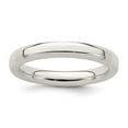 thumbnail image 6 of 925 Sterling Silver 3mm Bevel Edge Band Ring Size 10.5, 6 of 7