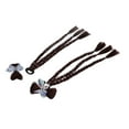 thumbnail image 1 of Hair Extension, Secure Elastic Tie 2 Pcs Braid Hair Extension with 2 Bow Wig Clips for Styling Deep Brown,Light Brown, 1 of 7