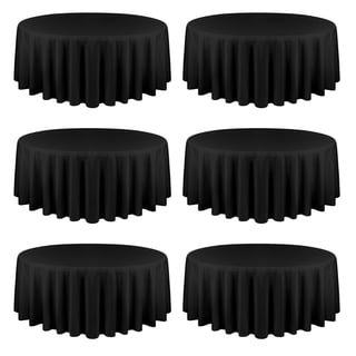 10 Pack Case Black 72 Inch Round (6 ft Diameter) Stretch Fitted Spandex ...