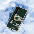 thumbnail image 5 of Case for Samsung Galaxy S25 Ultra, Luxury Astronaut Ring Hoder Stand Plating Ultra Slim Support Magnetic Car Mount Drop Protective Phone Case Cover for Samsung Galaxy S25 Ultra, Darkgreen, 5 of 5