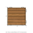 thumbnail image 5 of Furinno Tioman Outdoor Interlocking Wood Decking Tiles, 10-Pack, Honey Oak, 5 of 5