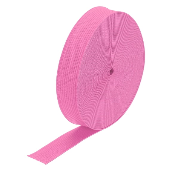 Elastic Bands for Sewing 0.8" 10 Yard Rose Pink Knit Elastic Spool for Wigs, Waistband, Pants