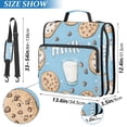 thumbnail image 2 of FORMRS Zipper Binder with Shoulder Strap 2-inch Ring 500 Sheet Capacity File Bag, Milk and Cookies, 2 of 5