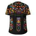 thumbnail image 5 of Nmnitkp Women's Mexican Shirts Crew Neck Casual Summer Blouse, Boho Embroidered Peasant Tops Short Sleeve Shirts Casual Blouse Loose Tunics Blouses, 5 of 5