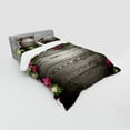 thumbnail image 3 of Ambesonne Christmas Bedding Set 3 Pcs, Rustic Balls Branch, Twin, Brown Pink, 3 of 3