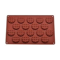 Tunhigl Chocolate Molds for Baking - Rectangular Silicone Cake & Candy Molds for Homemade Chocolates, Ketone Bombs, Protein Bars - Microwave & Dishwasher Safe Brown