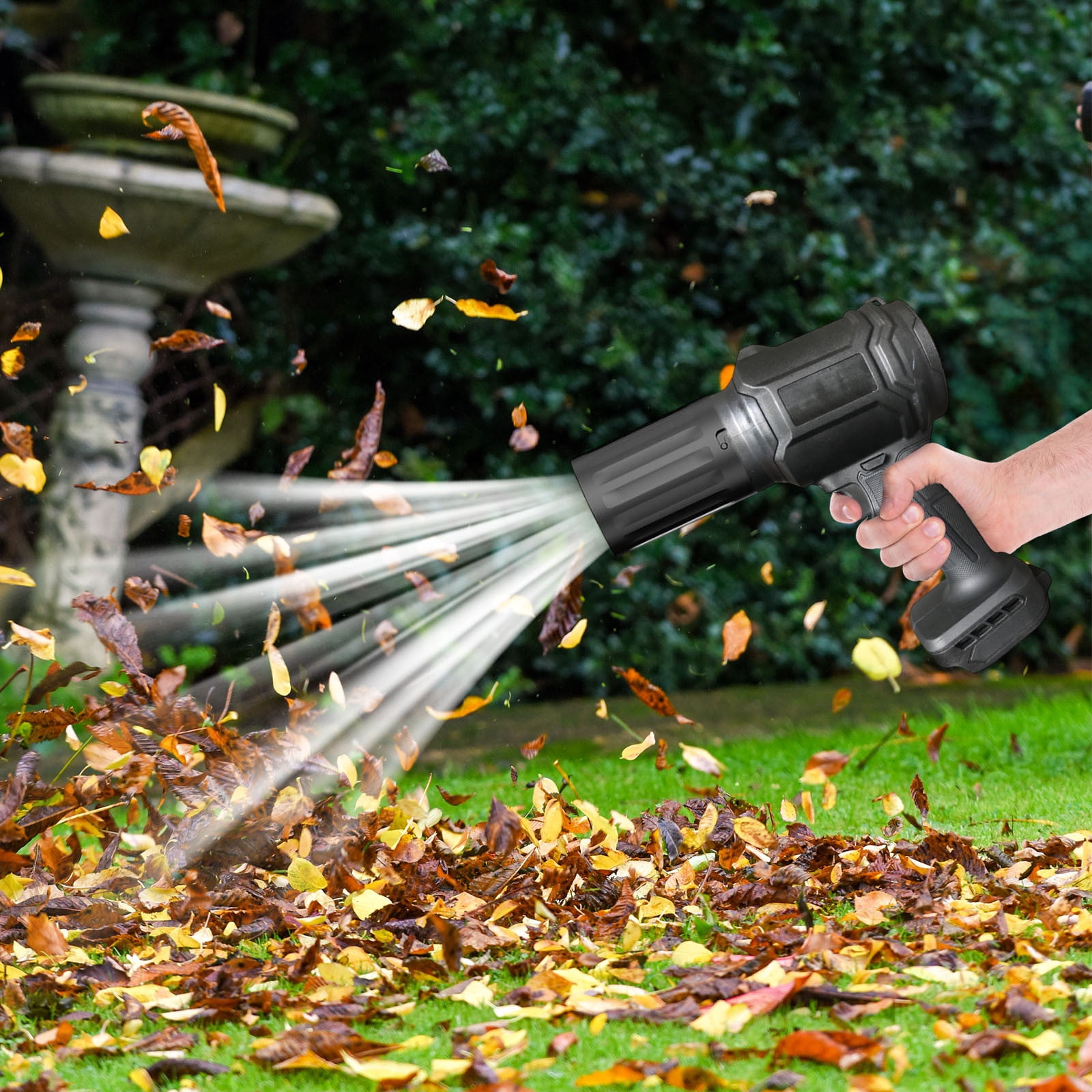 Rechargeable Lithium Battery Handheld Blower | Cordless Leaf & Debris Blower for Car Drying, Yard Cleaning & Snow Removal | Powerful Portable Electric Blower