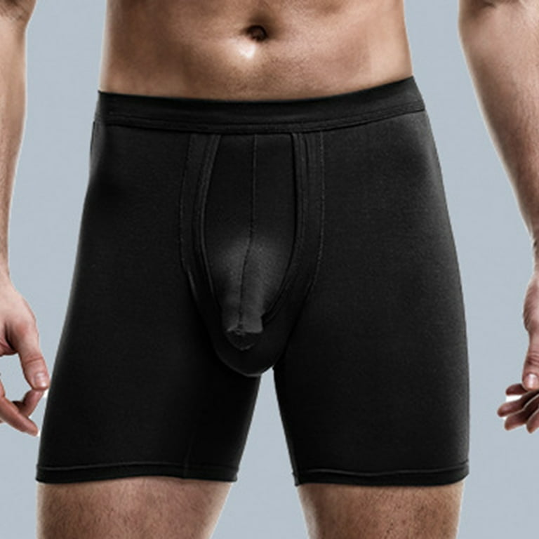 Ultra thin Mens Stretch Underwear Transparent Boxer Briefs Shorts 
