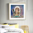 thumbnail image 4 of Cuadros Decorativos 5D DIY Big Eyes Doll Taladro parcial Pintura Diamante en forma especial Decoración de dibujo Tmvgtek embutido en tela, 4 of 9