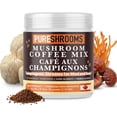 thumbnail image 2 of PureShrooms Instant Mushroom Coffee - Organic Lion’s Mane, Reishi & Cordyceps - Focus, Stress, Energy & Immunity, Herbal Substitute, Keto Friendly (100 Grams, 50 Servings), 2 of 10