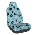 thumbnail image 1 of Wukai Cute Dog Footprints Full Set Car Seat Covers with Soft Padding Universal Auto Front Seats Protector and Cushion Mat, 1 of 5