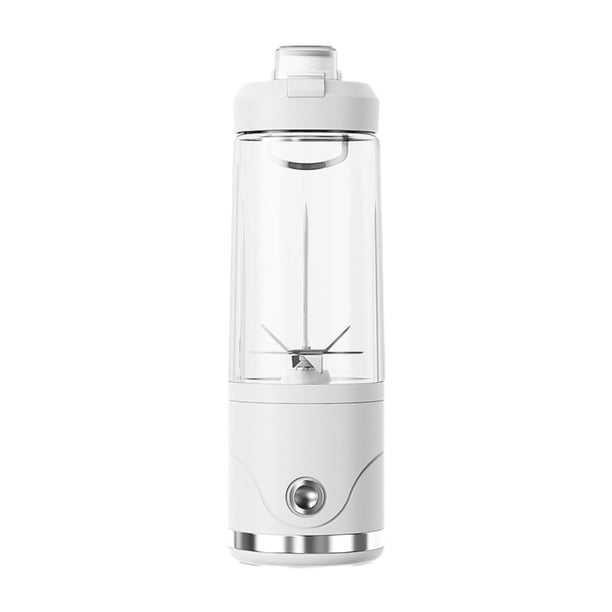 Licuadora eléctrica portátil con vaso para cocina, exteriores e interiores. Blanco