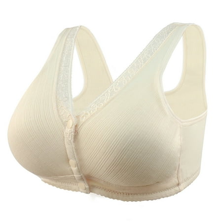 

Alueeu Long Adjustable Sports Front Closure Extra-Elastic Breathable Lace Trim Bra Black Long Sleeve Shirt Women Crop Top Swim Tops Beige 3XL