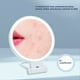 thumbnail image 4 of Espejo de Maquillaje con Aumento de 10 Aumentos con Luces y Aumento, Espejo LED de Escritorio de 3 Colores y Espejo de Tocador para Viajes, 4 of 9