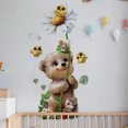 thumbnail image 2 of Adhesivos de pared con dibujos animados de osos y pájaros, PVC, 30 x 90 cm, habitación infantil, 2 of 3